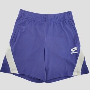 Lotto Boys Soccer Shorts Moisture Wicking Athletic Workout Purple Youth Small